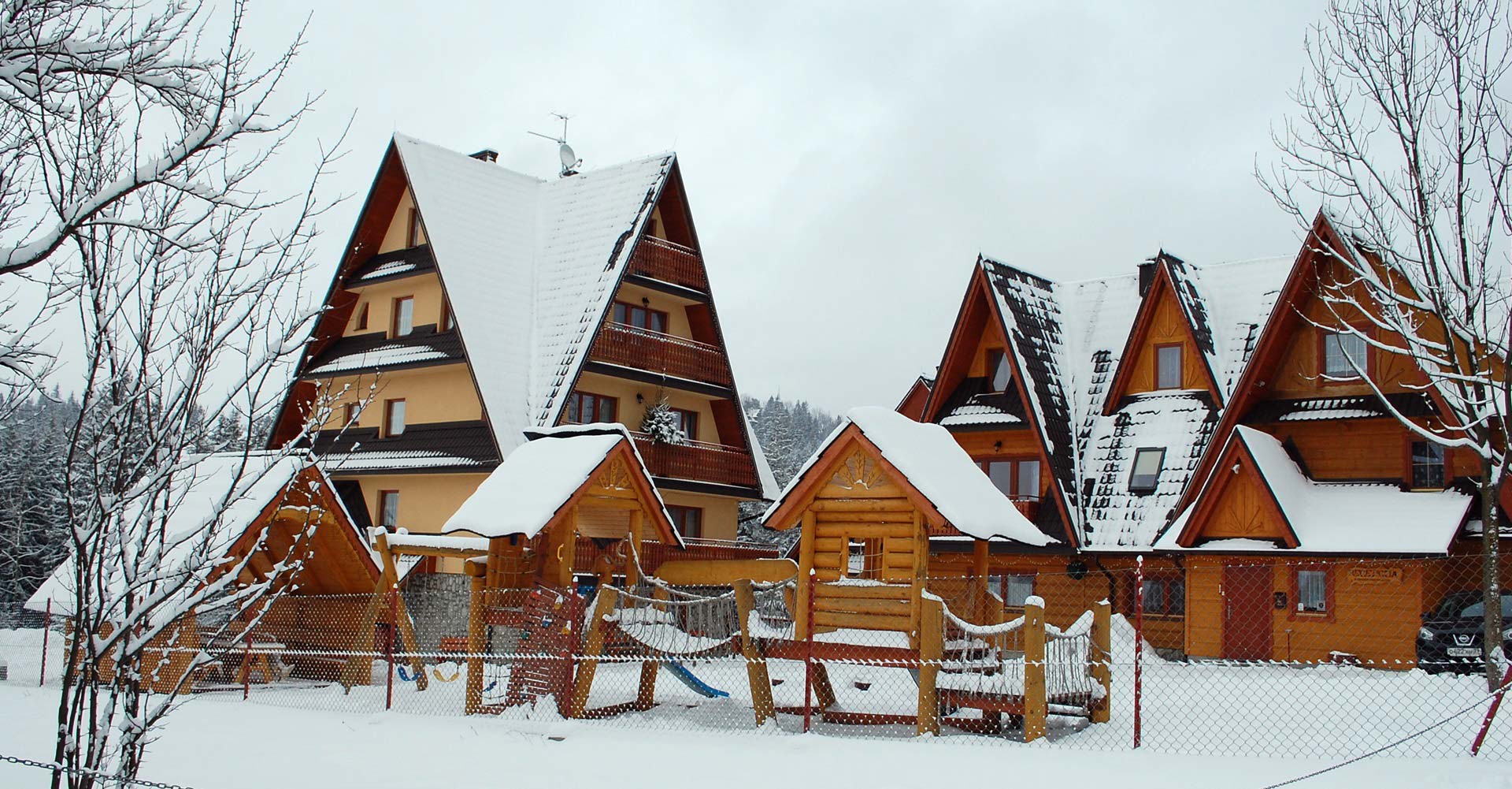 vila Zakopane kambariai apgyvendinimas kalnai Tatrai poilsis Lenkijoje